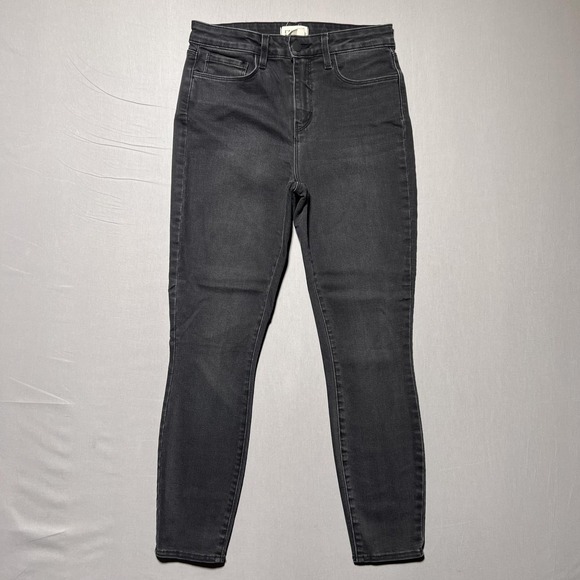 L'AGENCE Denim - L'AGENCE Margot High Rise Skinny Jeans Womens 26 Dark Graphite Stretch Made USA